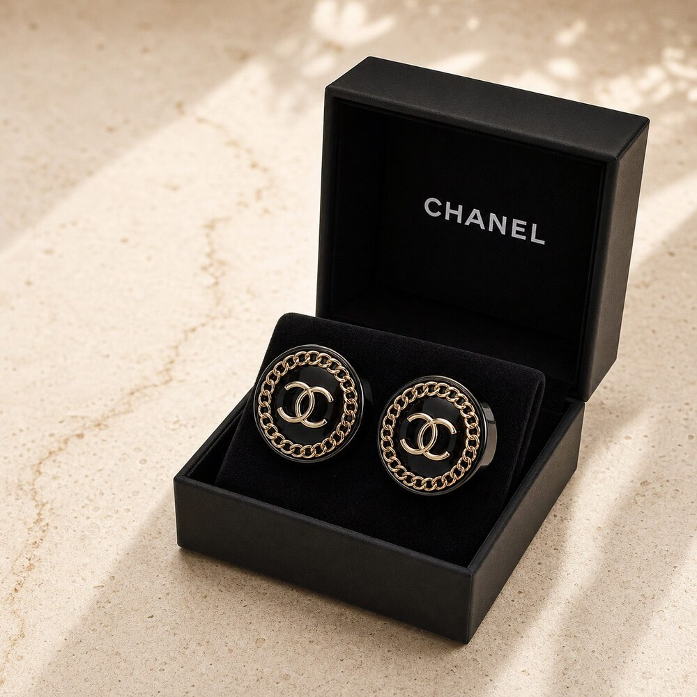 CHANEL Classic Parisian Earrings Style 42 | New with Box - Picture 3 of 9